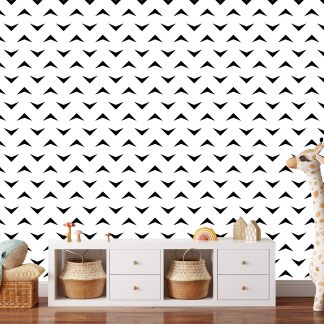 Geometric Boho Abstract  Wallpaper Peel and Stick 10'h x 24''w