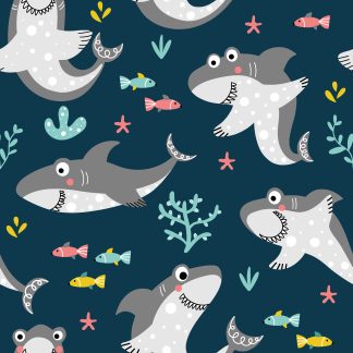 Baby Sharks  Wallpaper, Peel and Stick Wallpaper