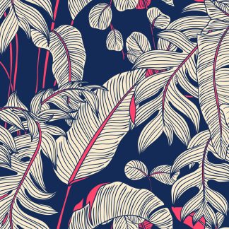 Buroc Exotic Leaves Removable Wallpaper