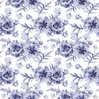 Cornflower Floral Removable Wallpaper
