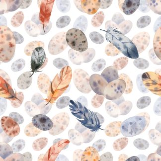 Mumbai Watercolor Feathers Removable Wallpaper