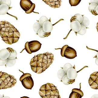 Autumn Corn And Cotton Removable Wallpaper