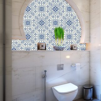 Mediterranean Removable Wallpaper, Peel& Stick Home Wall Decor