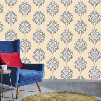 Vintage Damask, Removable Wallpaper