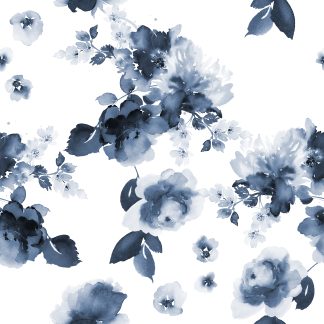 Smoky Flowers Removable Wallpaper