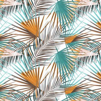 Palm Leaf in Botanical Style