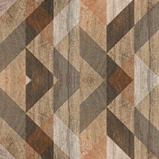 Wood Tile Geometric Shapes Removable Wallpaper