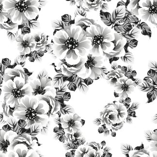 Summer Indigo Floral Removable Wallpaper