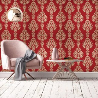 Vintage style Damask Removable Wallpaper/Home Decor