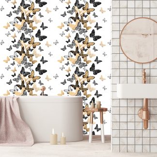 Gold and Black Butterflies