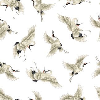 Japanese Crane Removable Wallpaper