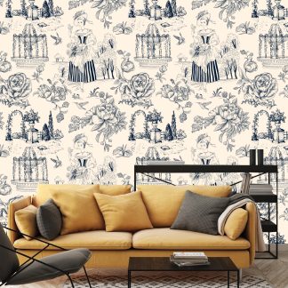 Toile de Paris Peel and Stick Wallpaper