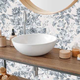 Dreamlike House of Flowers Peel and Stick Wallpaper