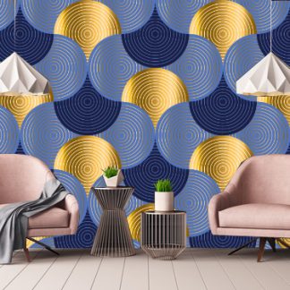 Water Waves Removable Wallpaper, Peel & Stick Home Wall Decor