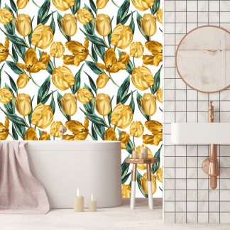 Spring Yellow Tulips