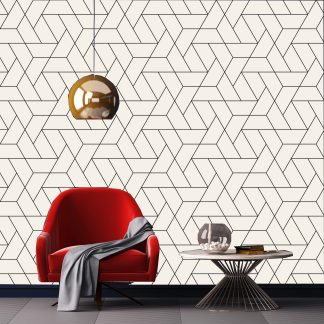 Geometric Abstract  Removable Wallpaper