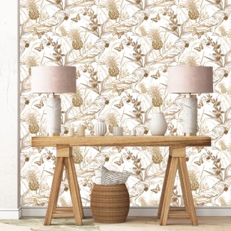 Hawaiian Parrot Birds and Butterflies