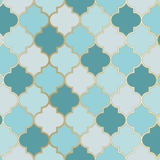 Turkish Mosque Mosaic Removable Wallpaper