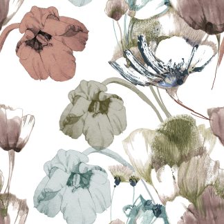 Summer Love Tulips Removable Wallpaper