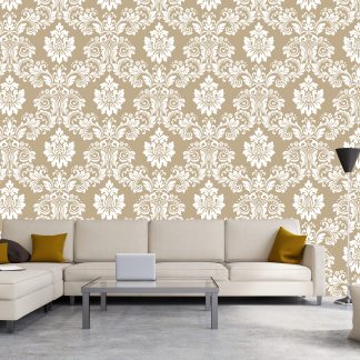 Vintage Damask Peel & Stick Removable Wallpaper/Home Wall Art