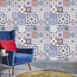 Ceramic Tiles Removable Wallpaper, Peel & Stick Home Wall Decor