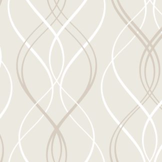 Curved Stripes Removable Wallpaper