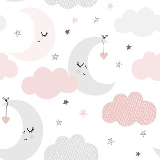 Imaginary Clouds Nursery Removable Wallpaper