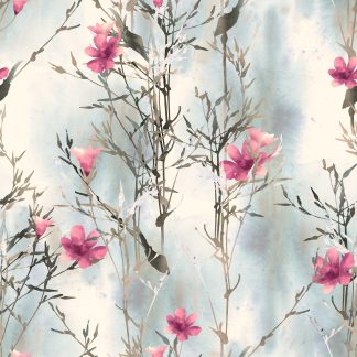 Fustous Seamless Floral Wallpaper