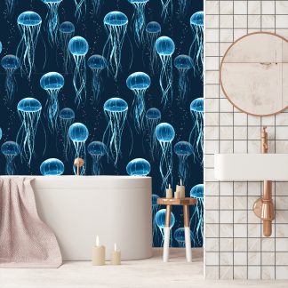 Glowing  Jellyfish wallpaper