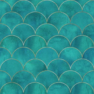 Ocean Waves Ceramic Tiles Removable Wallpaper