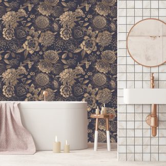 Luxury Bronze Rose Gold Peonies