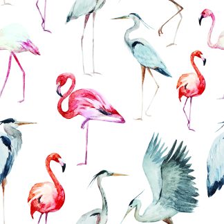 Dongu Flamingos Removable Wallpaper
