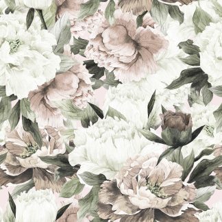 Shaveile Peonies Removable Wallpaper